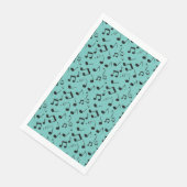 Musical Notes Design Gästetuch Napkins Serviette (Ecke)