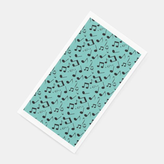 Musical Notes Design Gästetuch Napkins Serviette (Ecke)
