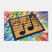 Musical Notes Doormat Fußmatte (Vorderseite)