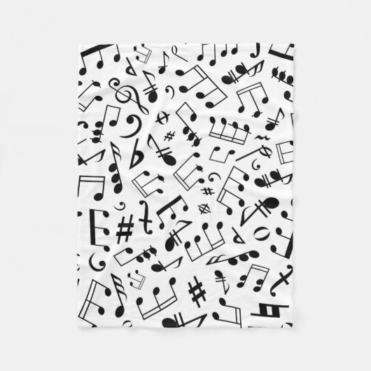 Musical Notes Fleece Blankets (Vorderseite)