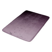 Musical Notes Mauve Bath Mat Badematte (Schrägansicht)