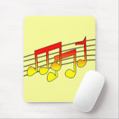 Musical Notes Mousepad (Mit Mouse)