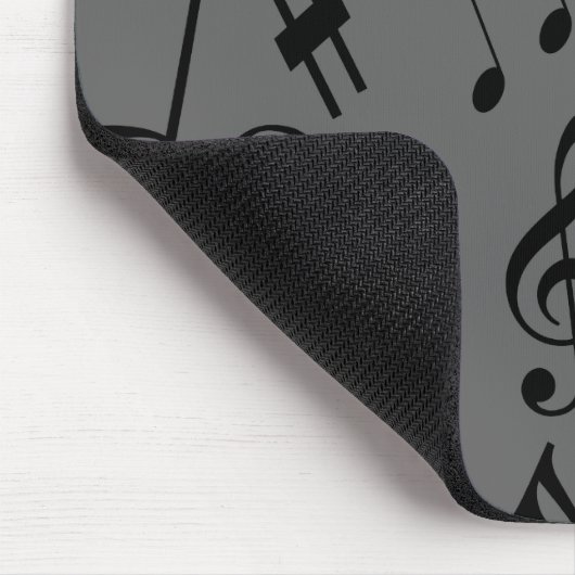 Musical Notes Mousepad - Silver (Ecke)