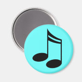 Musical Notes Music Gift Magnet (Vorderseite/Rückseite)