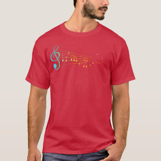 Musical Notes Music Vater friend T-Shirt