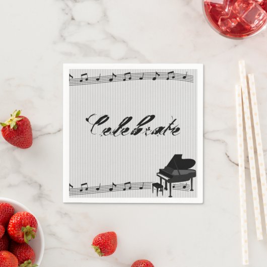 Musical Notes Napkins Serviette (Beispiel)