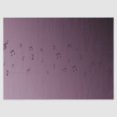 Musical Notes Ombre Mauve Seidenpapier (Vorderseite)