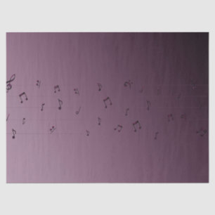 Musical Notes Ombre Mauve Seidenpapier