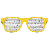 Musical Notes Party Shades Sonnenbrille (Vorderseite)