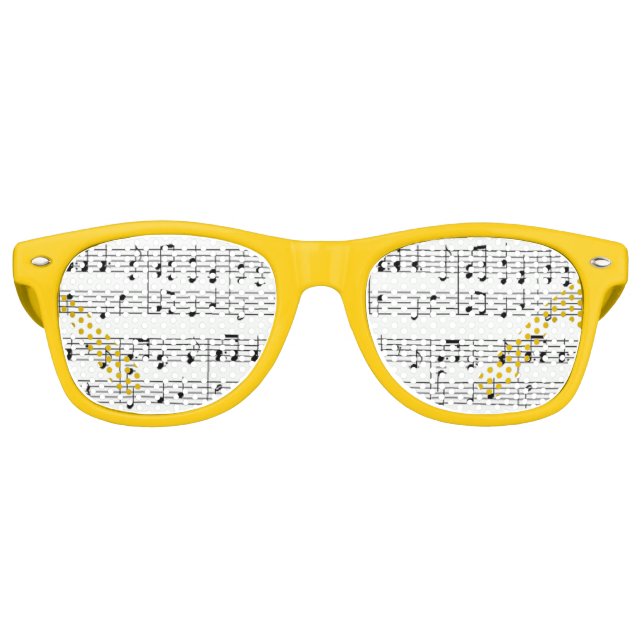 Musical Notes Party Shades Sonnenbrille (Vorderseite)