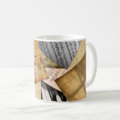 Musical Notes Piano Sheet Music Kaffeetasse (VorderseiteRechts)