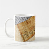 Musical Notes Piano Sheet Music Kaffeetasse (Links)