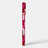 Musical Notes print - burgundy, multi Case-Mate iPhone Hülle (Rückseite / Rechts)