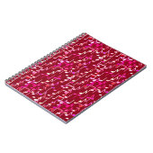 Musical Notes print - burgundy, multi Notizblock (Linke Seite)