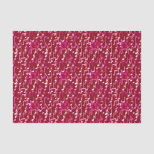 Musical Notes print - burgundy, multi Seidenpapier