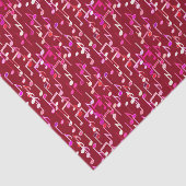 Musical Notes print - burgundy, multi Seidenpapier (Ausschnitt)