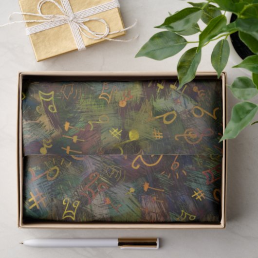 Musical Notes Seidenpapier (Geschenk)