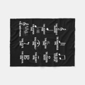 Musical Notes Symbol Definition Humor Funny Christ Fleecedecke (Vorderseite (Horizontal))