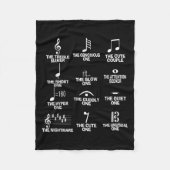 Musical Notes Symbol Definition Humor Funny Christ Fleecedecke (Vorderseite)