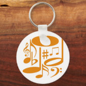 Musical Orange Schlüsselanhänger (Vorderseite)