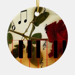 Musical Panio Keys Keramik Ornament