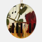 Musical Panio Keys Keramik Ornament (Links)