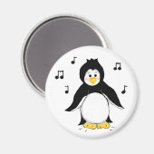 Musical Penguin Magnet (Vorderseite/Rückseite)