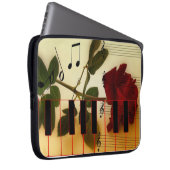 Musical Piano Keys Laptop Sleeve (Vorne Rechts)