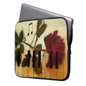 Musical Piano Keys Laptop Sleeve (Vorderseite Links)