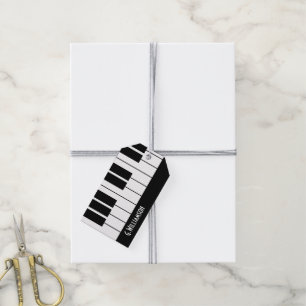 Musical Piano Keys Name hinzufügen Geschenkanhänger