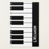 Musical Piano Keys | Name hinzufügen Planer (Vorderseite)