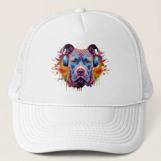Musical Pitbull Truckerkappe (Vorderseite)
