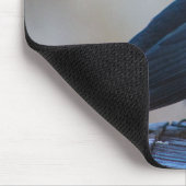 Musical Redwing Blackbird in einem Sumpf Mousepad (Ecke)