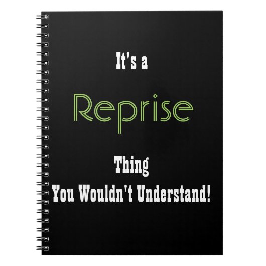 Musical Reprise Journal Notizblock (Vorderseite)