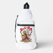 Musical Reptile and Hare Rock Out Roll Crossbody Bag (Vorderseite)