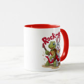 Musical Reptile and Hare Rock Out Roll Tasse (VorderseiteRechts)
