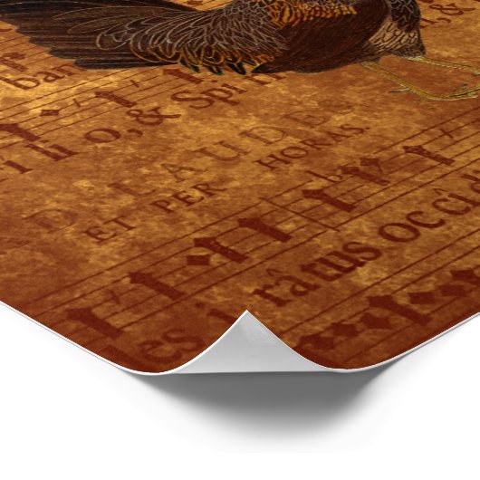 Musical Rooster Poster (Ecke)