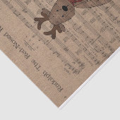 Musical Rudolph Red Nose Reindeer Teddy Bear Seidenpapier (Ausschnitt)