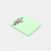 Musical Santa Claus spielen Weihnachtslieder Post-it Klebezettel (angewinkelt)