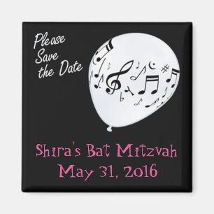 Musical-Save the Date Bar oder Schläger Mitzvah Magnet