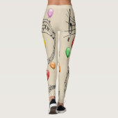Musical Scale Swirl ~ Balloons ~ Musical Notes ~ * Leggings (Rückseite)
