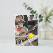 Musical Skeleton Postkarte (Stehend Vorderseite)