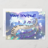 Musical Sky, Ihr eingeladen! Einladung (Vorne/Hinten)