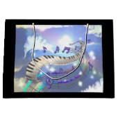Musical Sky Piano Keys Große Geschenktüte (Vorderseite)