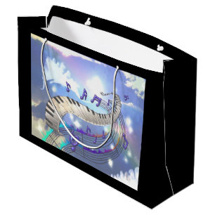 Musical Sky Piano Keys Große Geschenktüte