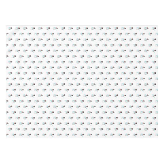 Musical Snowmans Tablecloth Tischdecke (Vorderseite (Horizontal))