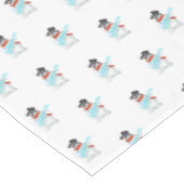 Musical Snowmans Tablecloth Tischdecke (Schrägansicht)