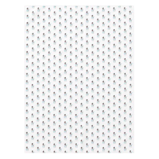 Musical Snowmans Tablecloth Tischdecke (Vorderseite)