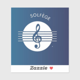 Musical Solfege Symbol-Aufkleber Aufkleber