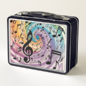 Musical Swirl Metall Brotdose (Rückseite)